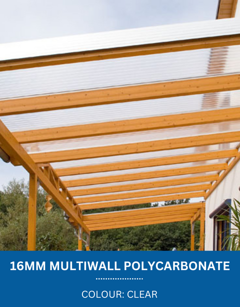 16mm Multiwall Polycarbonate Sheets Clear