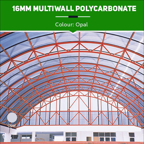 16mm Multiwall Polycarbonate Sheets Opal