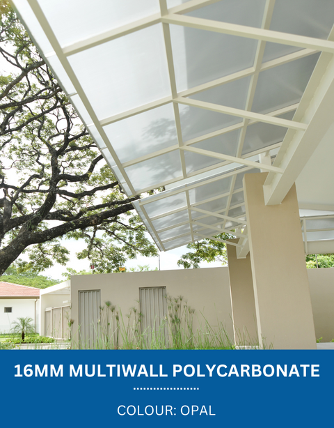 16mm Multiwall Polycarbonate Sheets Opal