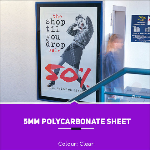 5mm Polycarbonate Sheets Clear UV