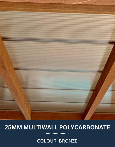 25mm Multiwall Polycarbonate Sheets Bronze