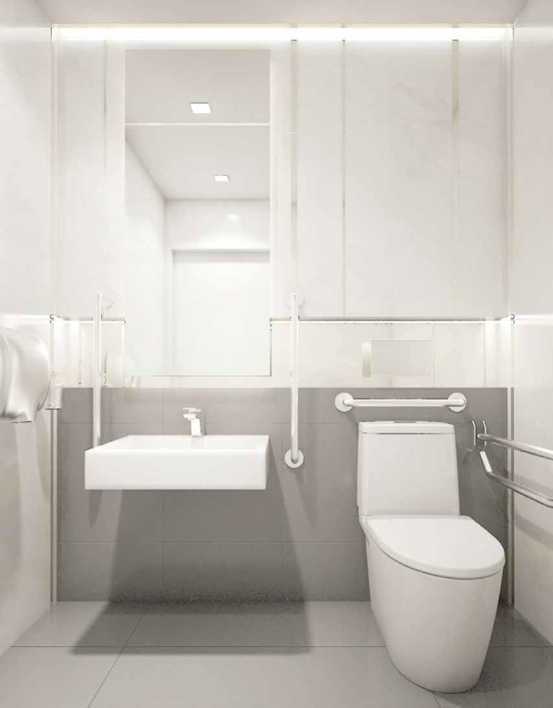 Sheet bathroom outlet