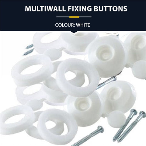 Multiwall fixing buttons